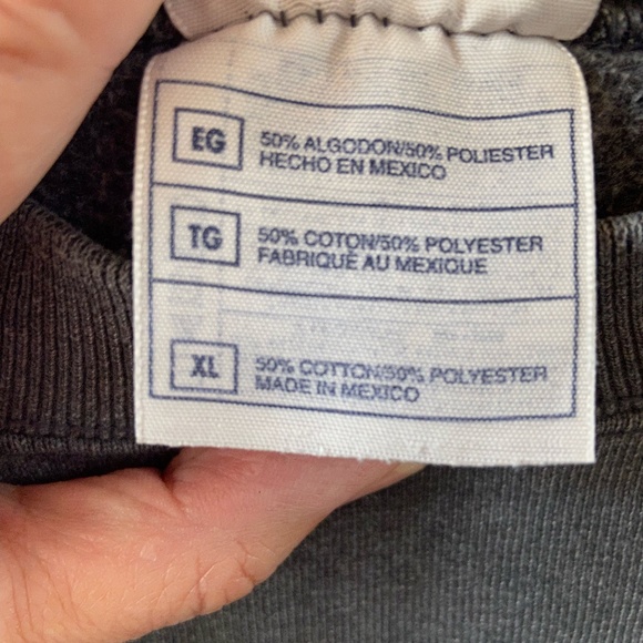 MEMBER'S MARK (Sam's Club) unisex charcoal grey sweatshirt in men's size XL - Picture 6 of 7